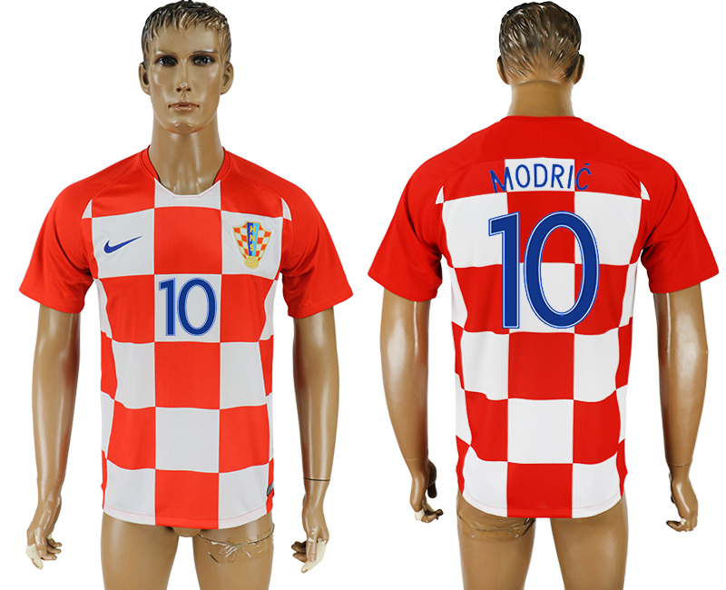 2018 world cup Maillot de foot Croatia #10 MODRIC